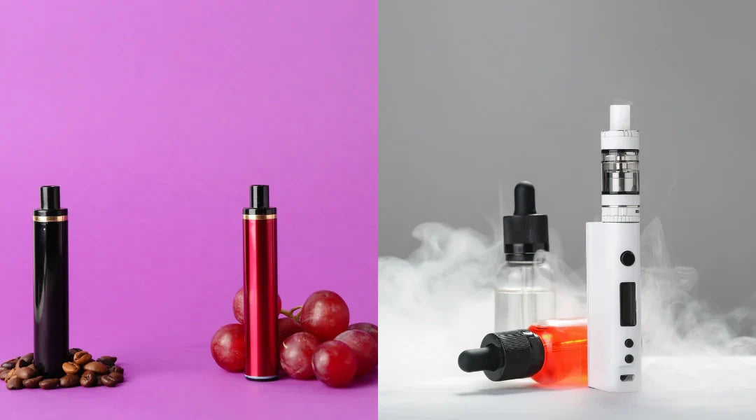 Verschiedene Vape-Geräte 