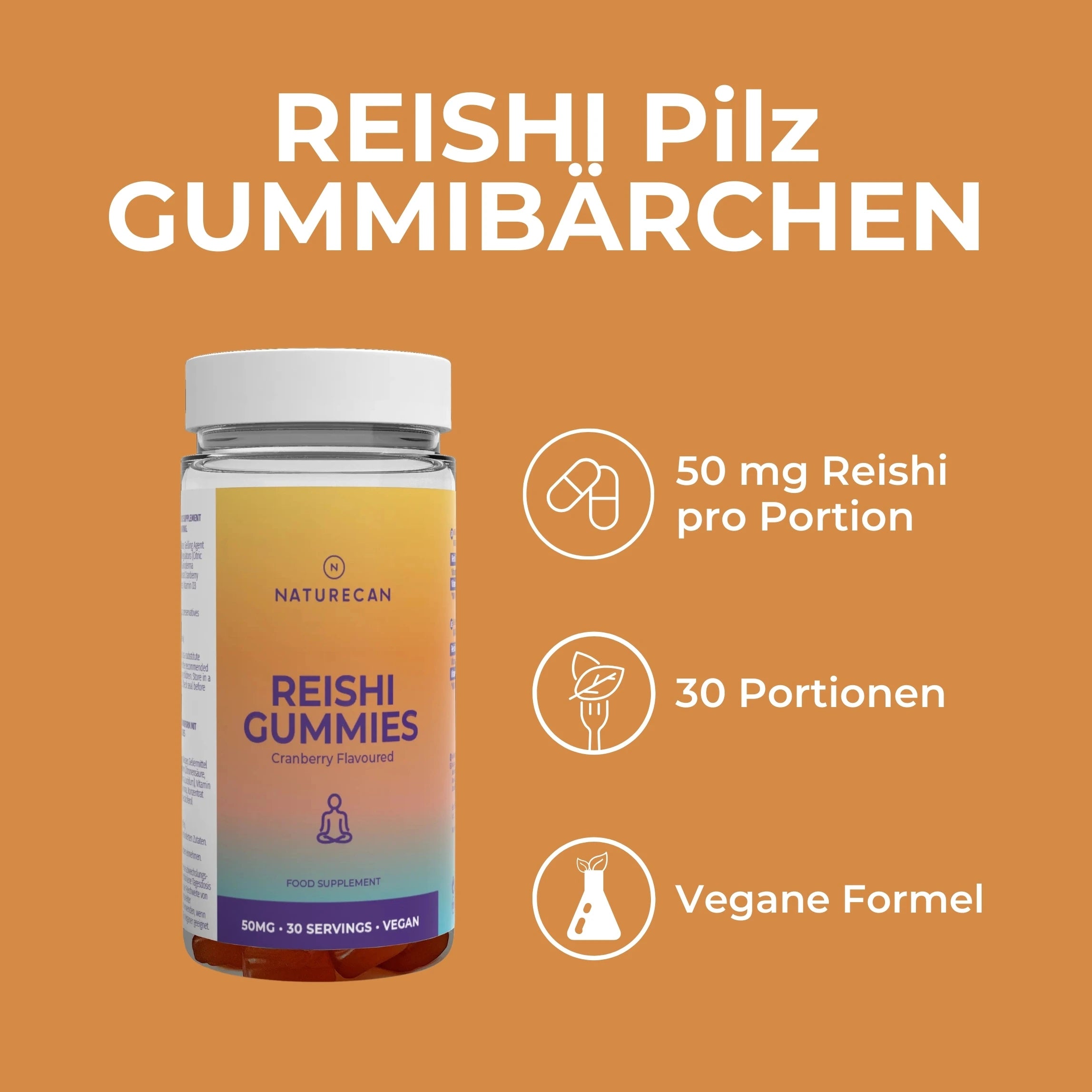 Reishi Pilz Gummibärchen