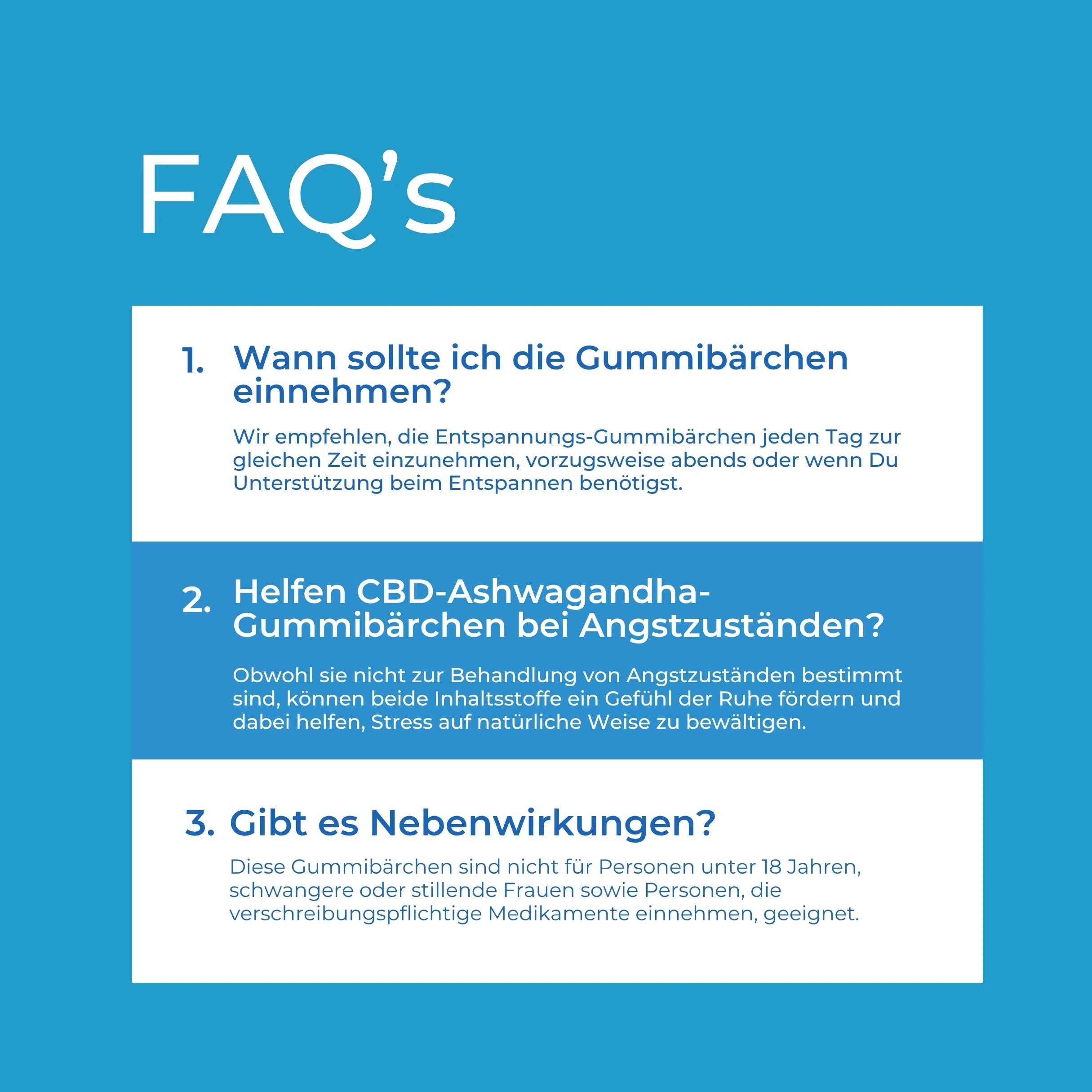 CBD-Ashwagandha-Gummibärchen zur Entspannung