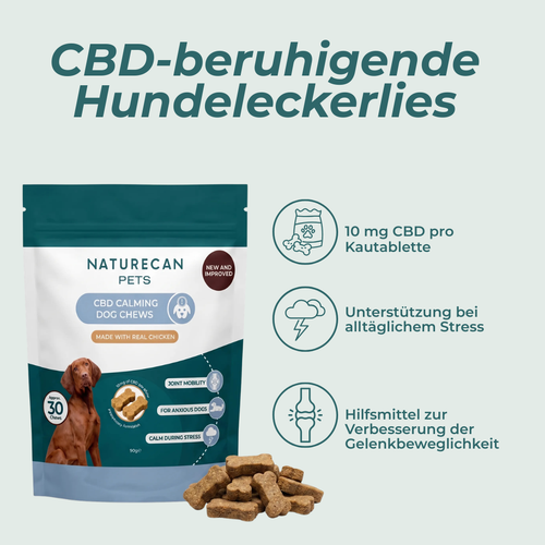 CBD-Leckerlis für Hunde – Ruhe & Entspannung