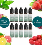 CBD E-Liquid - Packung mit 5 Aromen