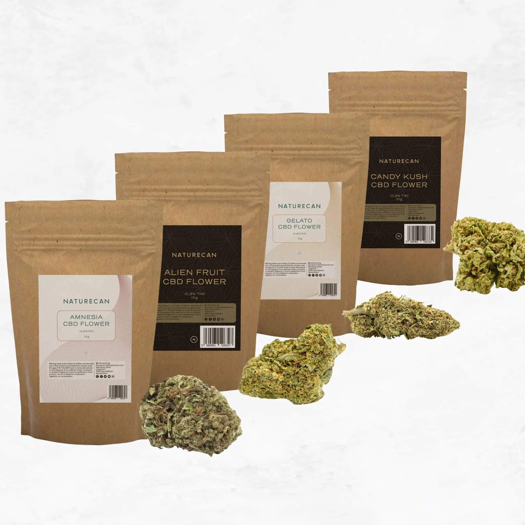 CBD-Blüten – Premium- und Standardpaket