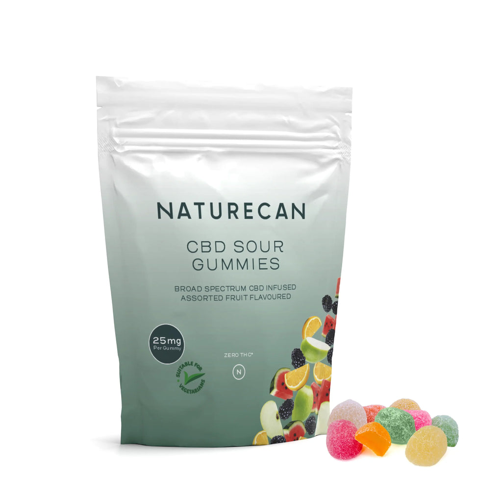 Saure CBD Gummibärchen - 3 + 1 Gratis