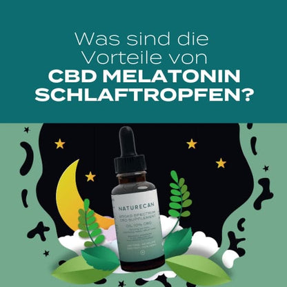CBD Melatonin Schlaftropfen - 2 + 1 Gratis